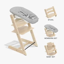 STOKKE Trio Set Tripp Trapp® Buche Natural* Treppenhochstühle