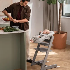 STOKKE Trio Set Tripp Trapp® Buche Storm Grey* Treppenhochstühle