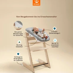STOKKE Trio Set Tripp Trapp® Buche Storm Grey* Treppenhochstühle