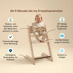STOKKE Trio Set Tripp Trapp® Buche Storm Grey* Treppenhochstühle