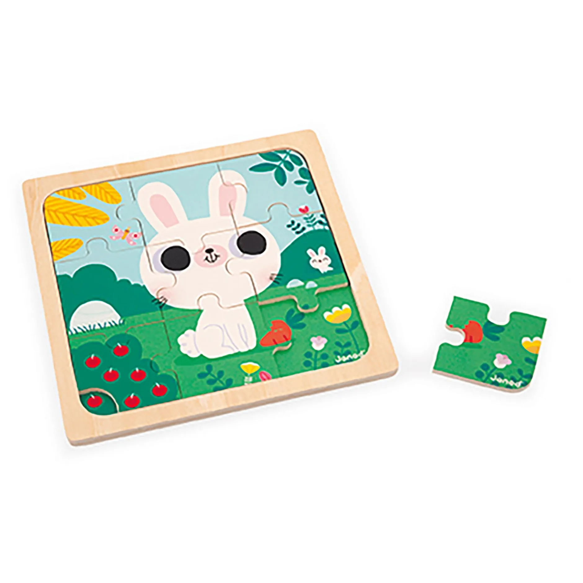 Janod Trio-Puzzle Tiere*Kinder Lernspielzeug|Holzspielzeug