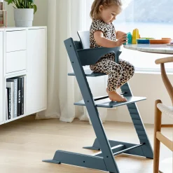 STOKKE Tripp Trapp® Buche Fjord Blue* Treppenhochstühle