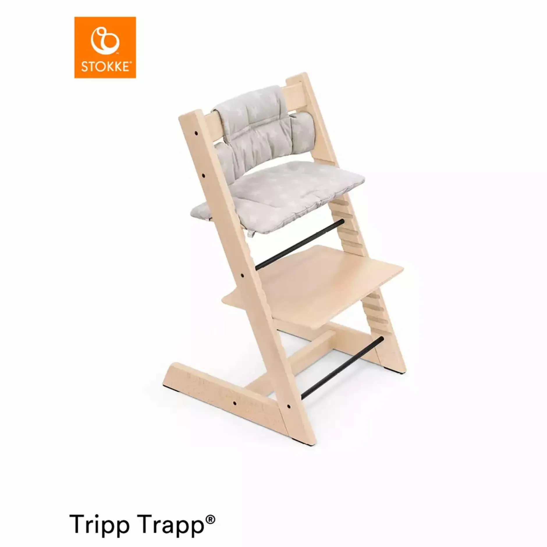 STOKKE Tripp Trapp® Classic Kissen Star Silver* Hochstuhl Zubehör