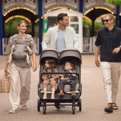 nuna TRVL dubl Thunder*Kinder Zwillingswagen & Geschwisterwagen