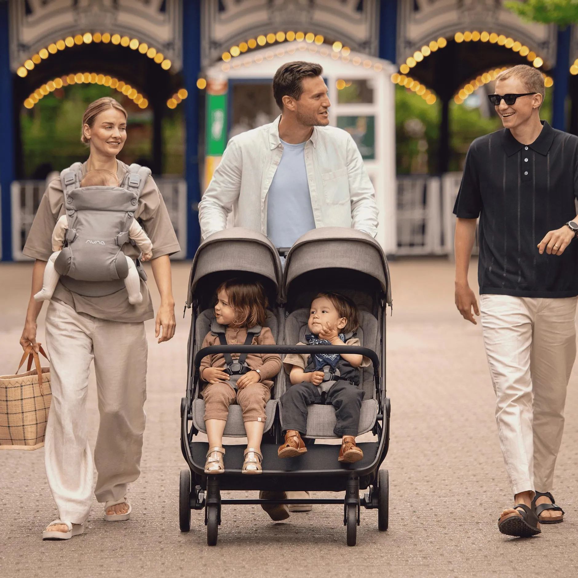 nuna TRVL dubl Thunder*Kinder Zwillingswagen & Geschwisterwagen