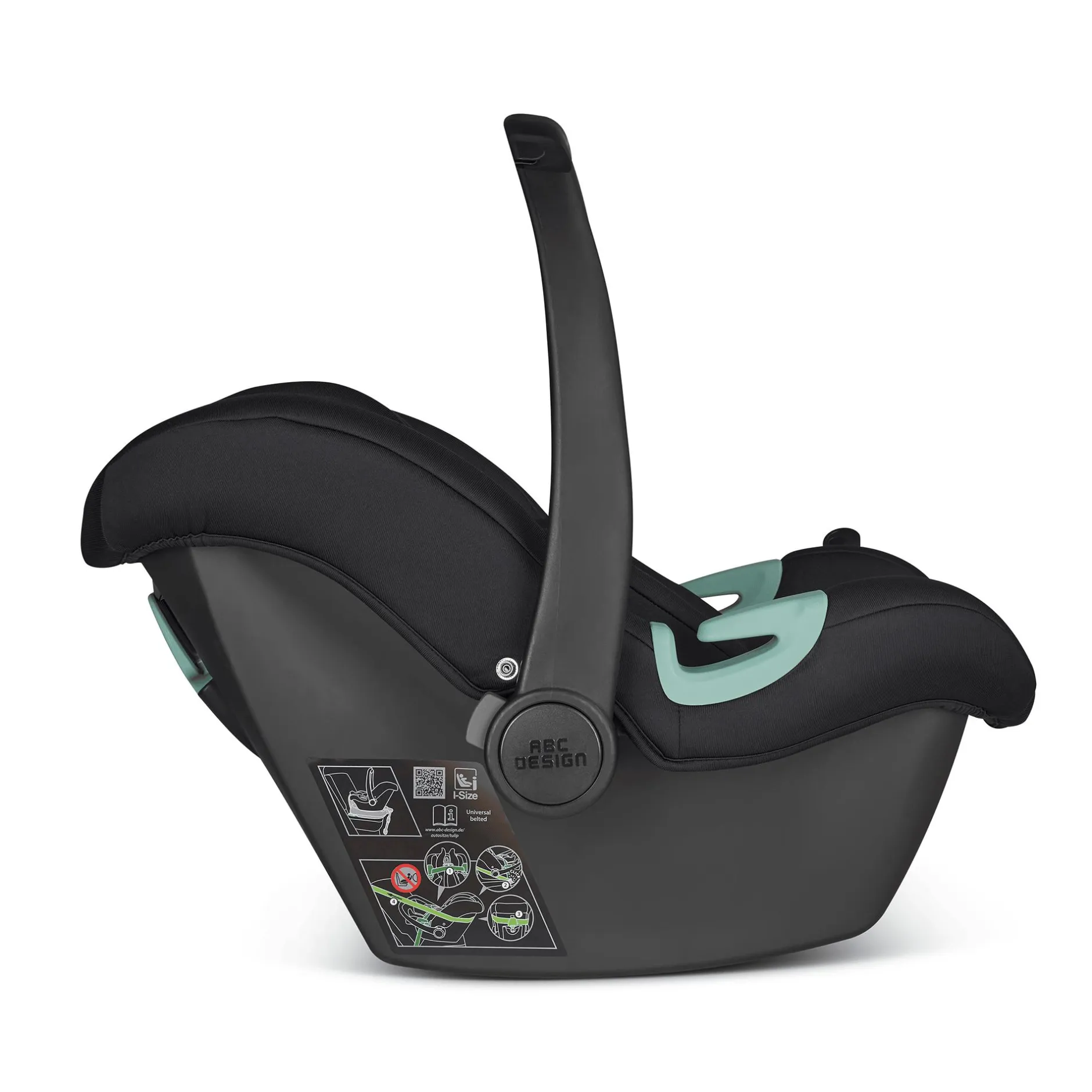 ABC DESIGN Tulip i-Size Black*Kinder Babyschalen 0-13 Kg, Gruppe 0+