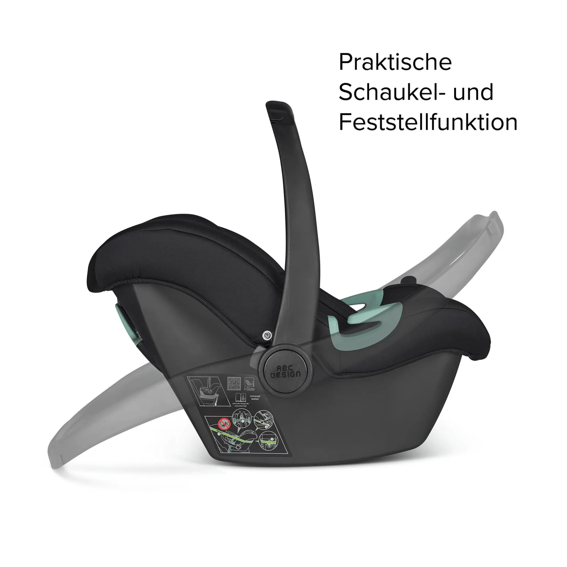 ABC DESIGN Tulip i-Size Black*Kinder Babyschalen 0-13 Kg, Gruppe 0+
