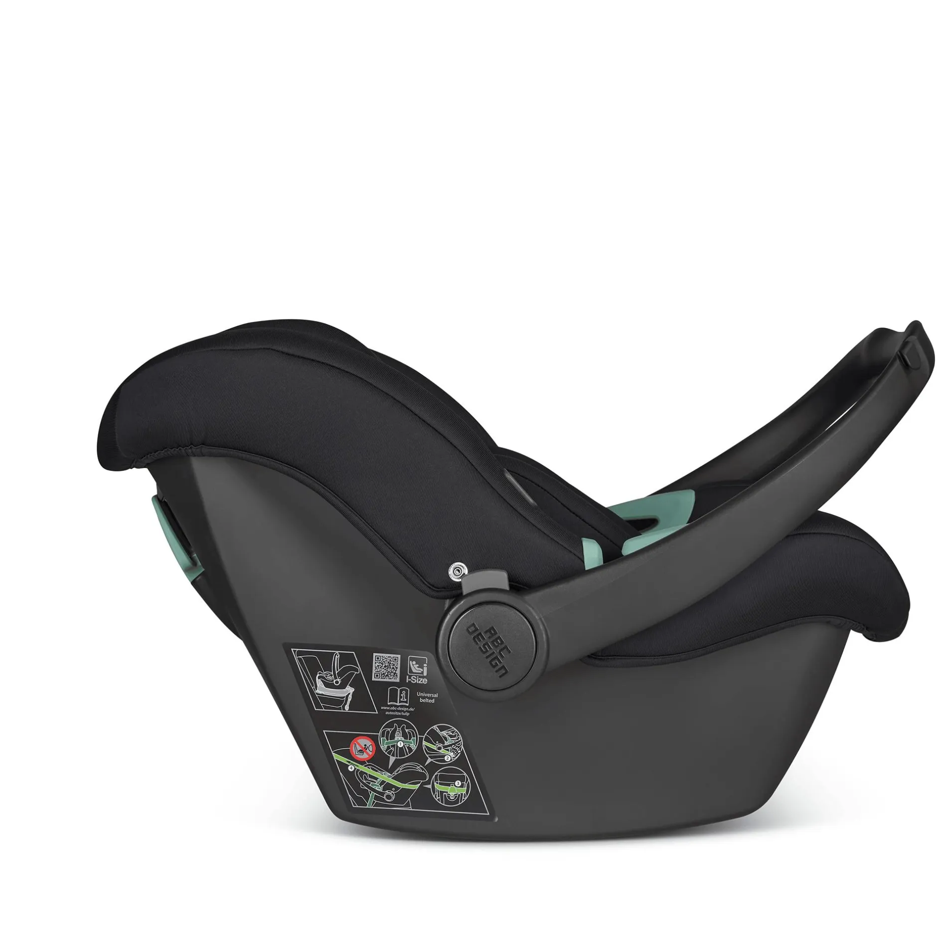ABC DESIGN Tulip i-Size Black*Kinder Babyschalen 0-13 Kg, Gruppe 0+