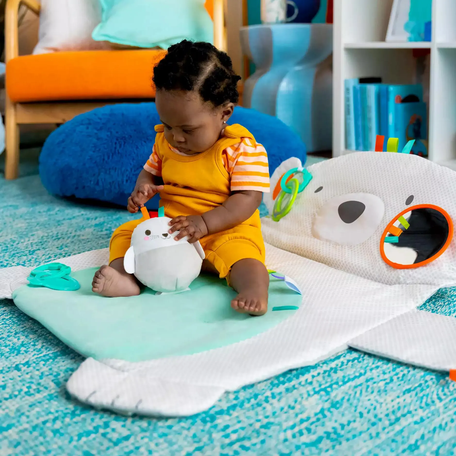 BrightStarts Tummy Time Prop & Play™* Krabbelspielzeug|Wassermatten