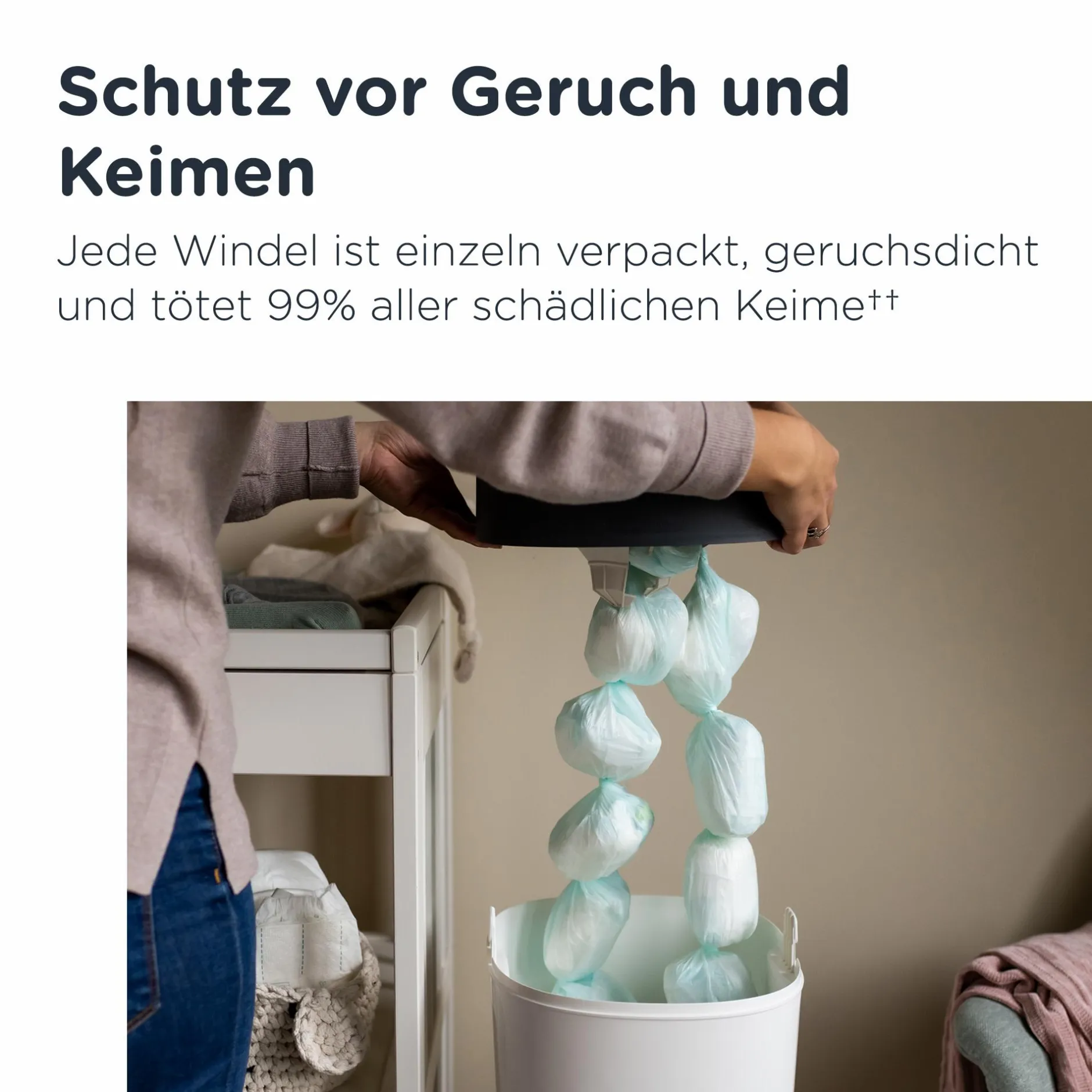 tommee tippee Twist & Click Windeleimer Sangenic XL* Windeleimer
