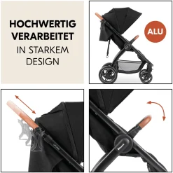 hauck Uptown Black Melange Black*Kinder Buggys