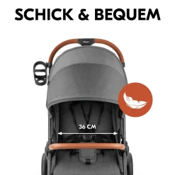 hauck Uptown Black Melange Grey*Kinder Buggys