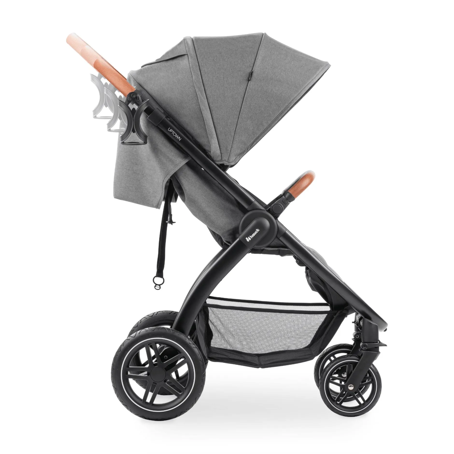 hauck Uptown Black Melange Grey*Kinder Buggys