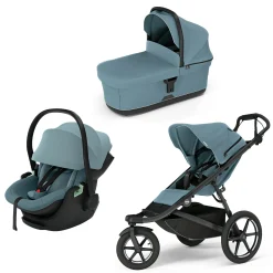 THULE Urban Glide 3 Set Mid Blue mit Babyschale Maple*Kinder Kinderwagen Komplettsets