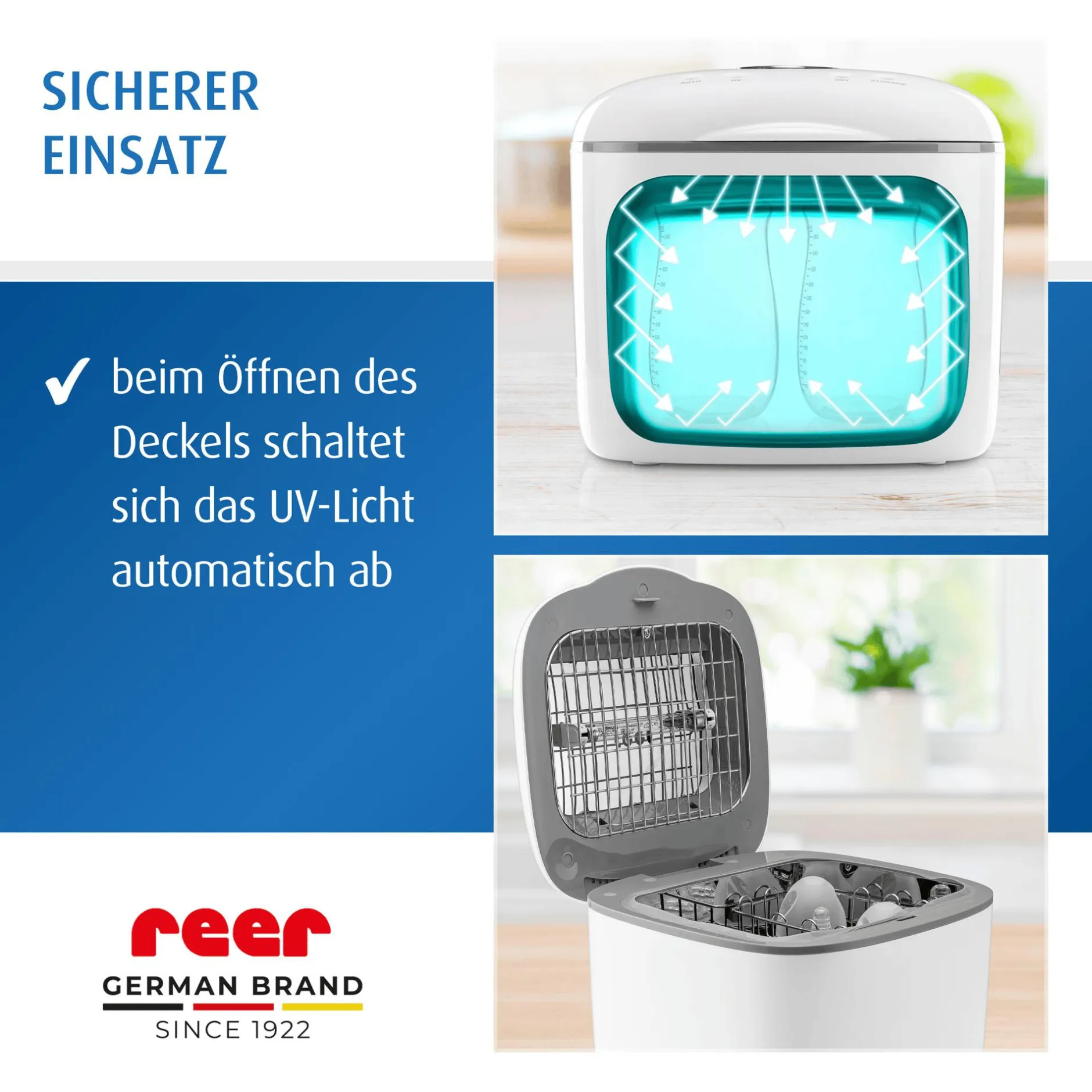 reer UV-Desinfektionsgerät mit Trocknungsfunktion* Vaporisatoren