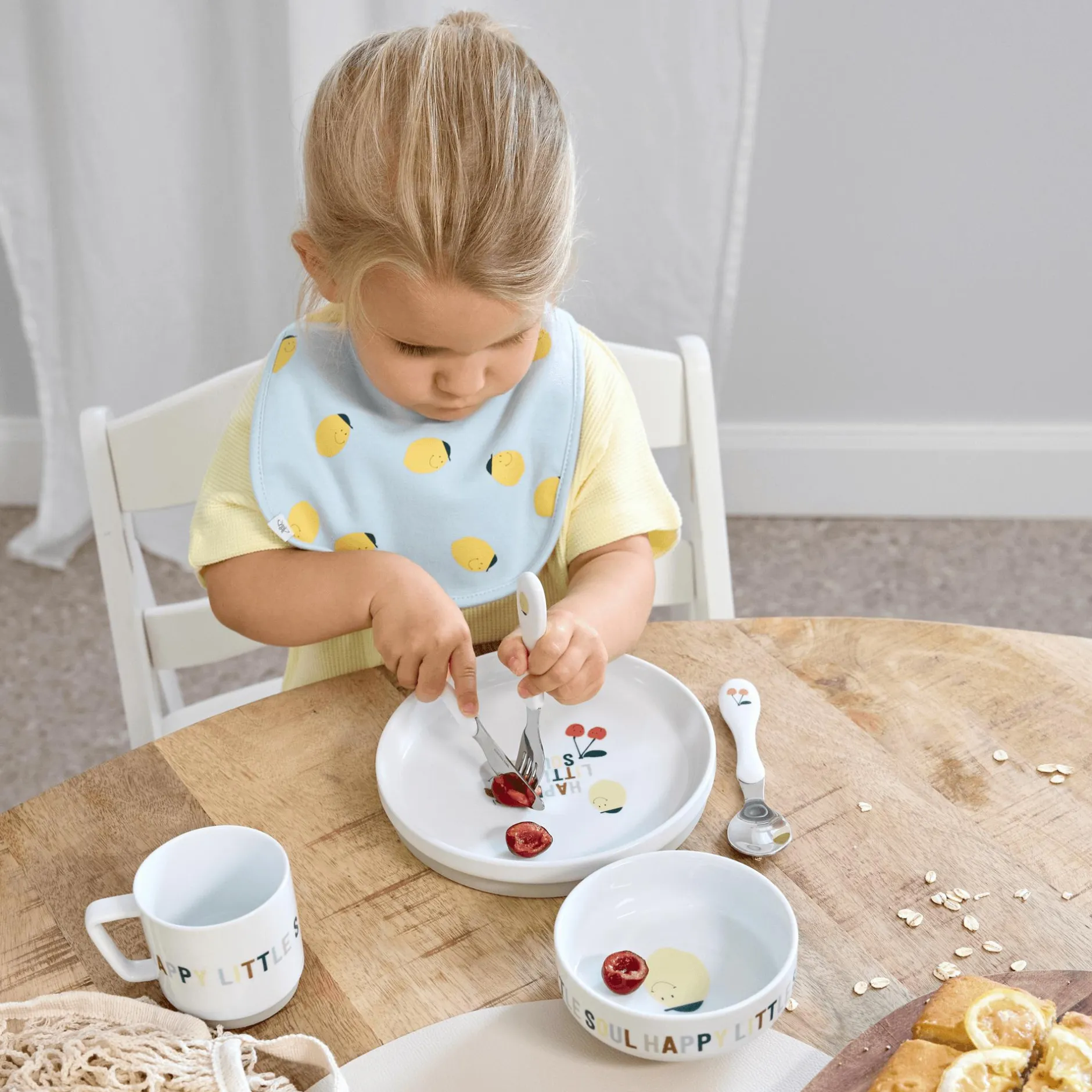 Lu00c4SSIG Value Pack Bib 5er Happy Fruits Lemon Multi-coloured Multi-coloured Multi-* Lätzchen|Lätzchen
