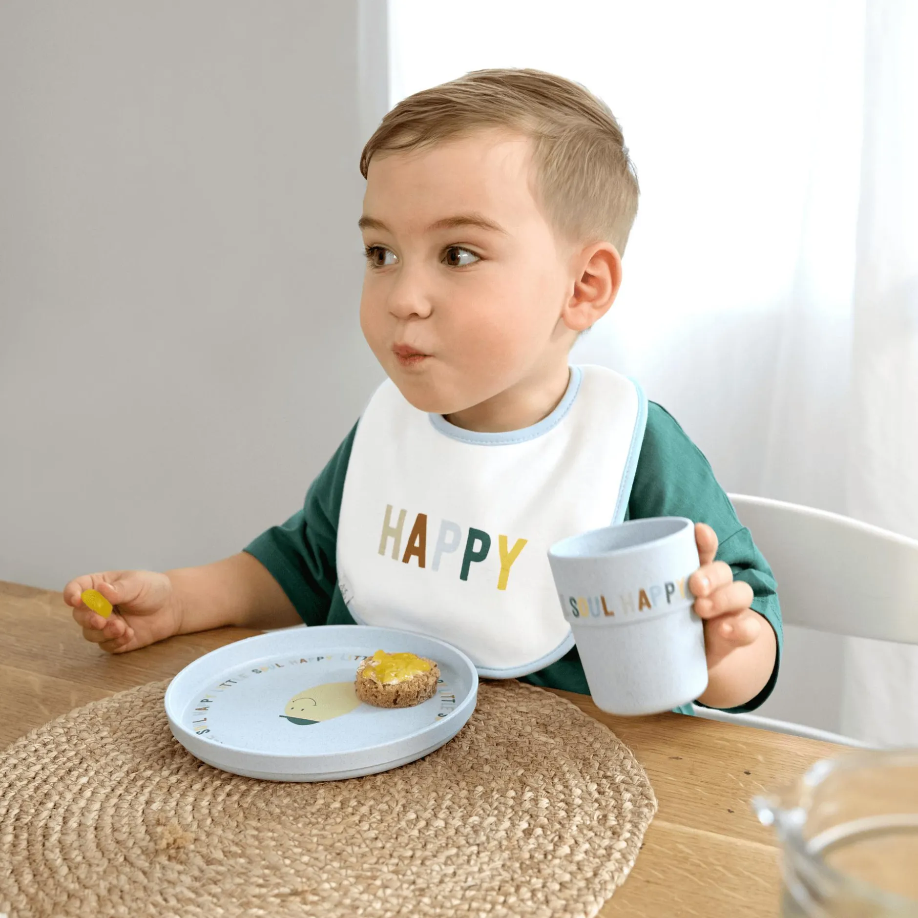 Lu00c4SSIG Value Pack Bib 5er Happy Fruits Lemon Multi-coloured Multi-coloured Multi-* Lätzchen|Lätzchen
