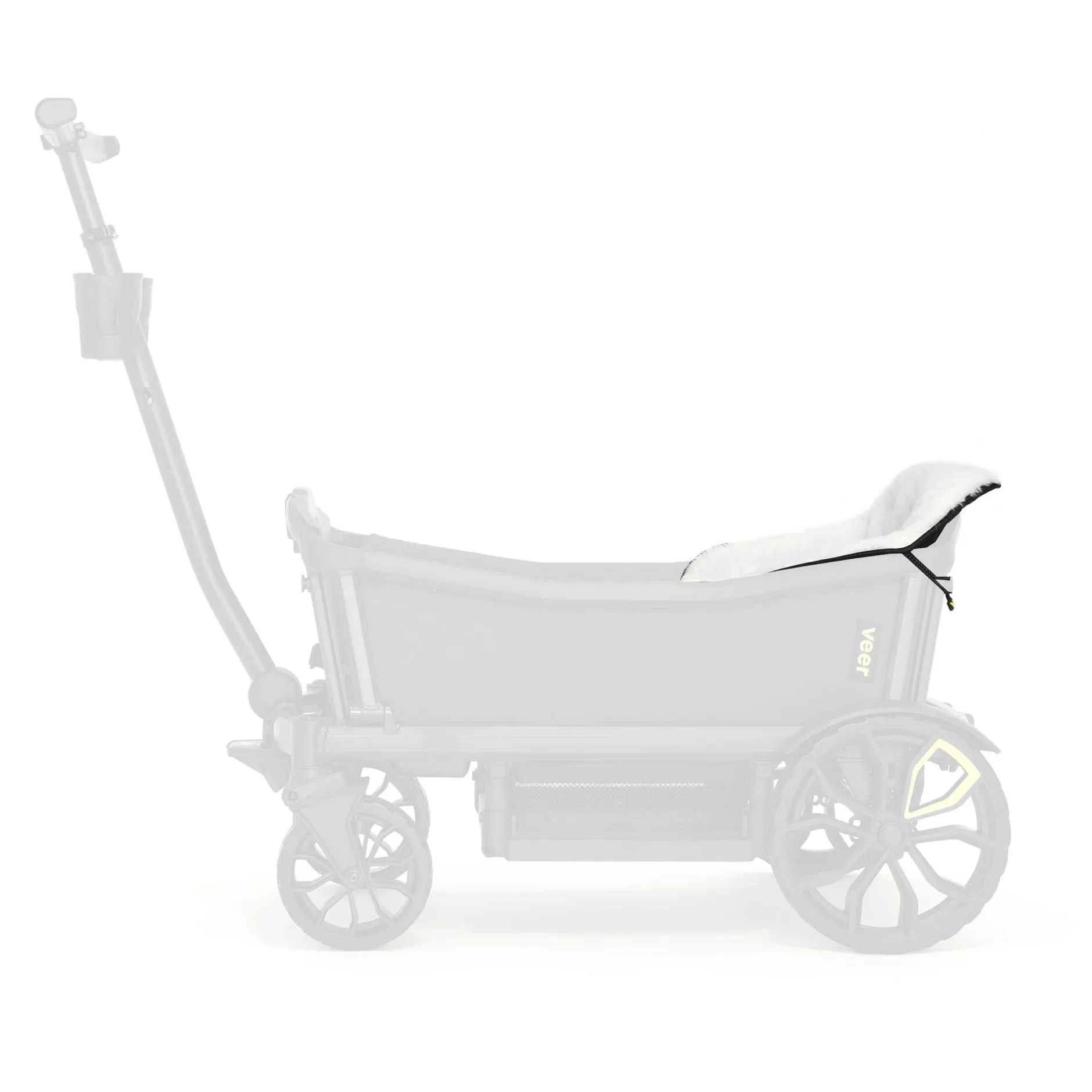 VEER Veganer Lammfell-Sitzeinsatz*Kinder Bollerwagen|Kinderfahrzeuge