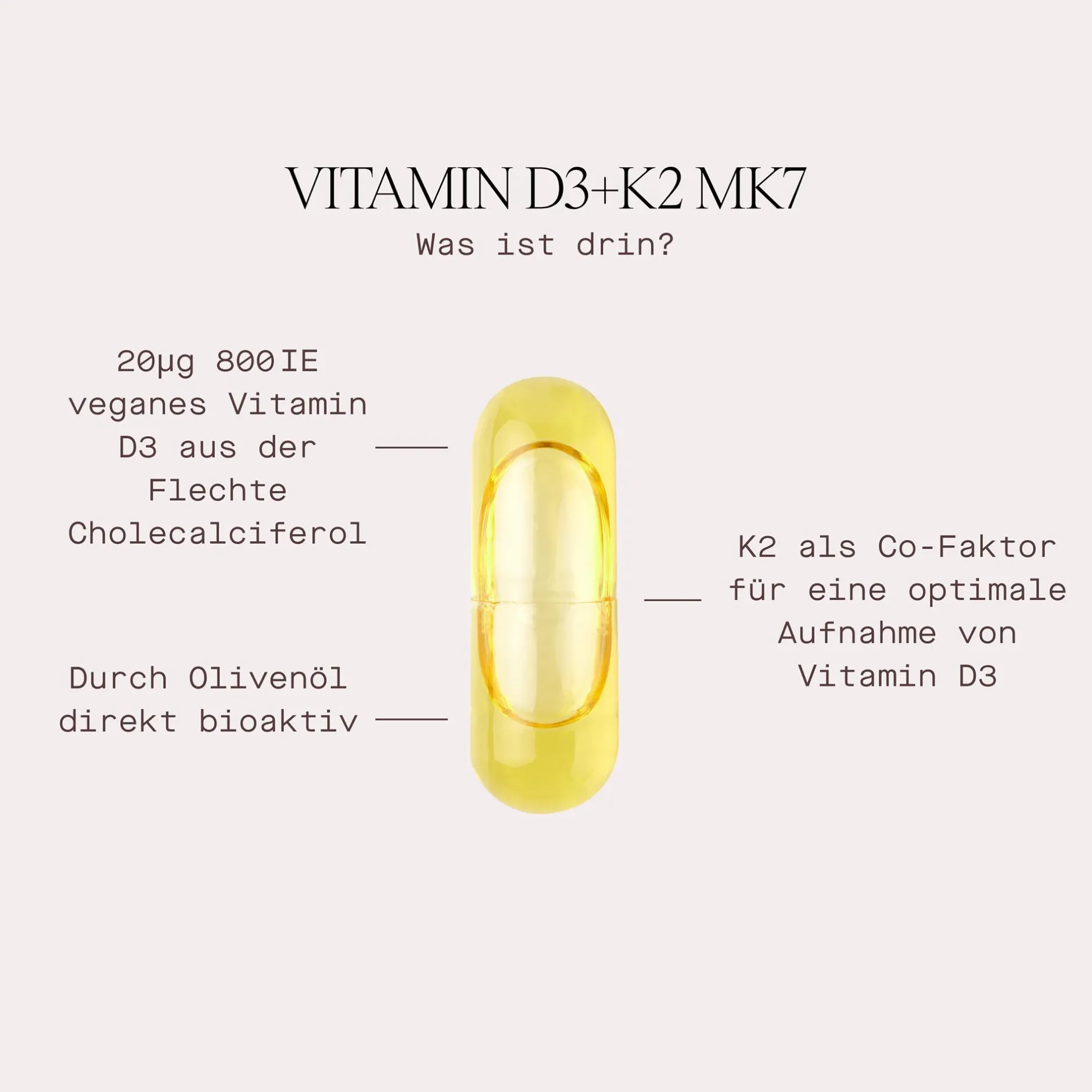 Lunary Vitamin D3 + K2 MK7* Hausapotheke|Nahrungsergänzung & Vitamine