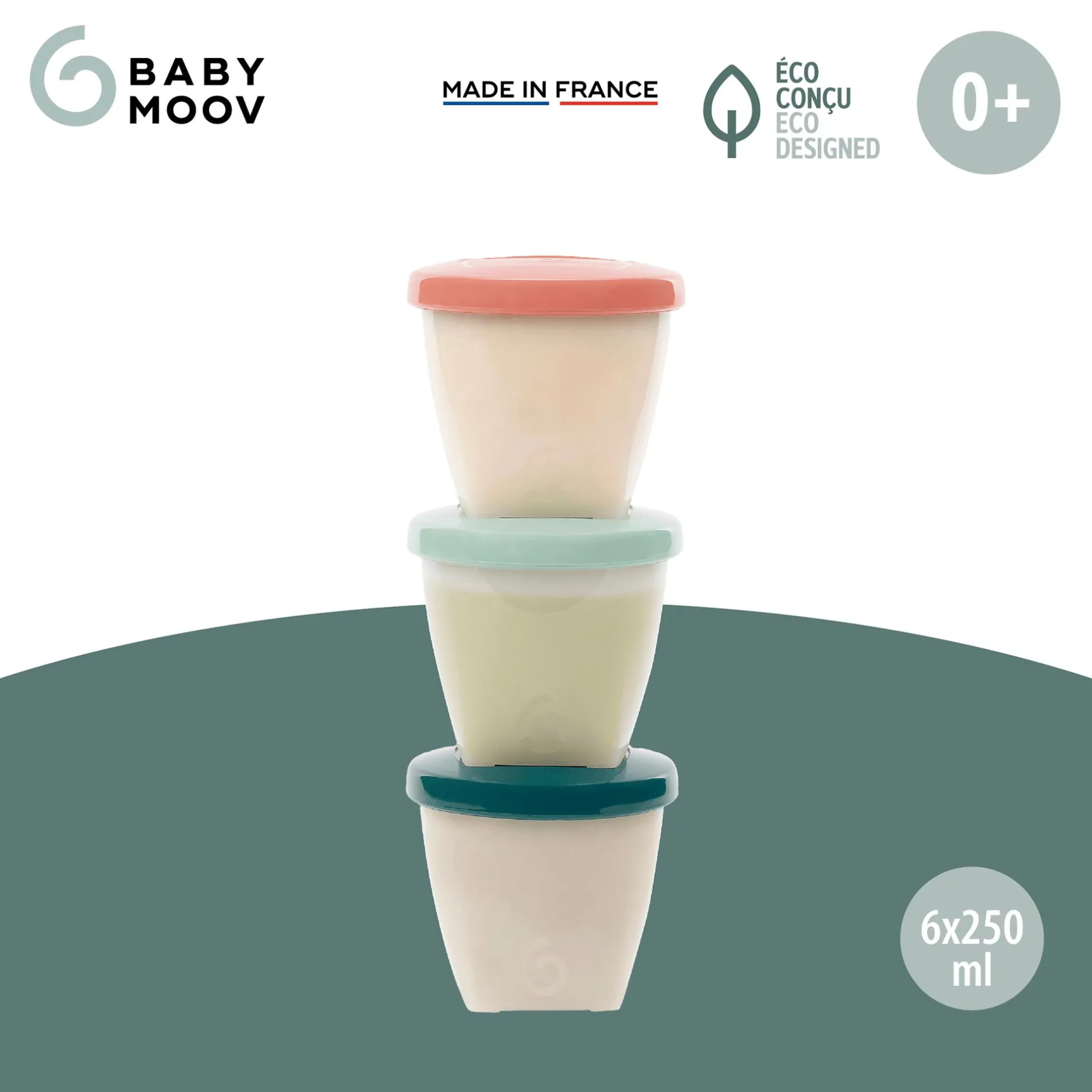 babymoov Vorratsbehälter Babybols 6x250ml* Nahrungsbehälter