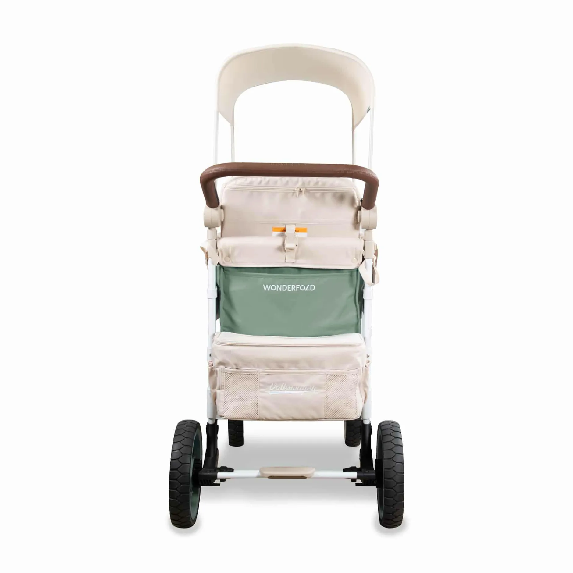 WONDERFOLD VW2 Volkswagen Kinderwagen Sage Green*Kinder Zwillingswagen & Geschwisterwagen