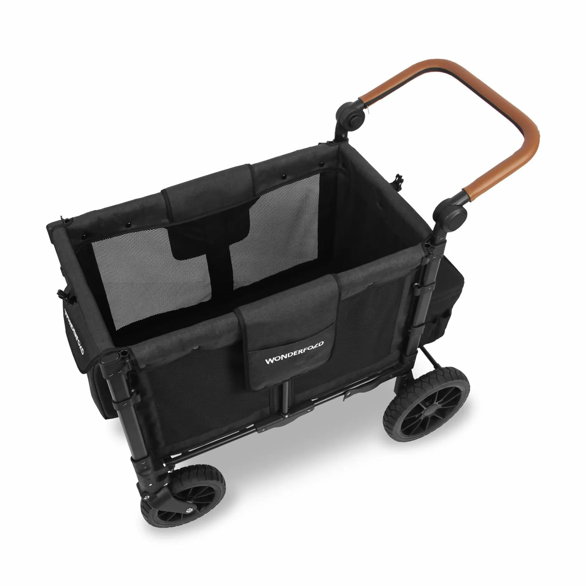 WONDERFOLD W2 Luxe Double Volcano Black*Kinder Zwillingswagen & Geschwisterwagen