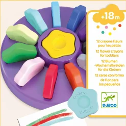 DJECO Wachsmalkreiden Blume*Kinder Malen & Kneten
