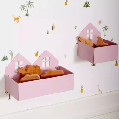 Roommate Wandregal & Box Häuser Rosa* Deko & Accessoires