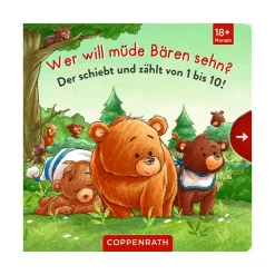 COPPENRATH Wer will müde Bären sehn? Der schiebt und zählt von 1 bis 10!*Kinder Lernspielzeug|Kinderbücher