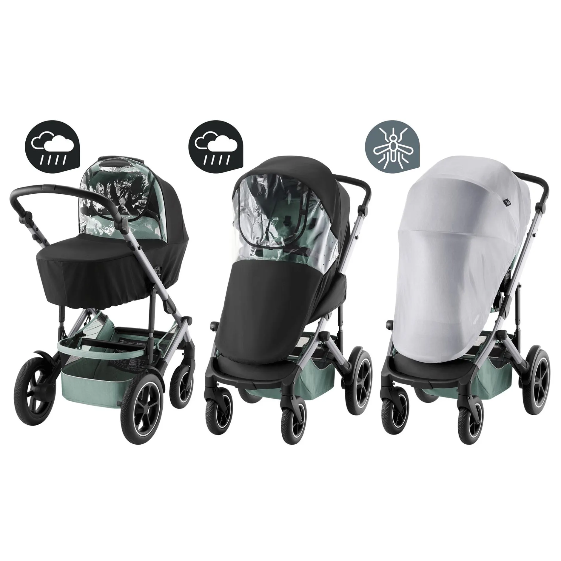 Britax Diamond Wetterschutz-Set SMILE*Kinder Kinderwagen Zubehör