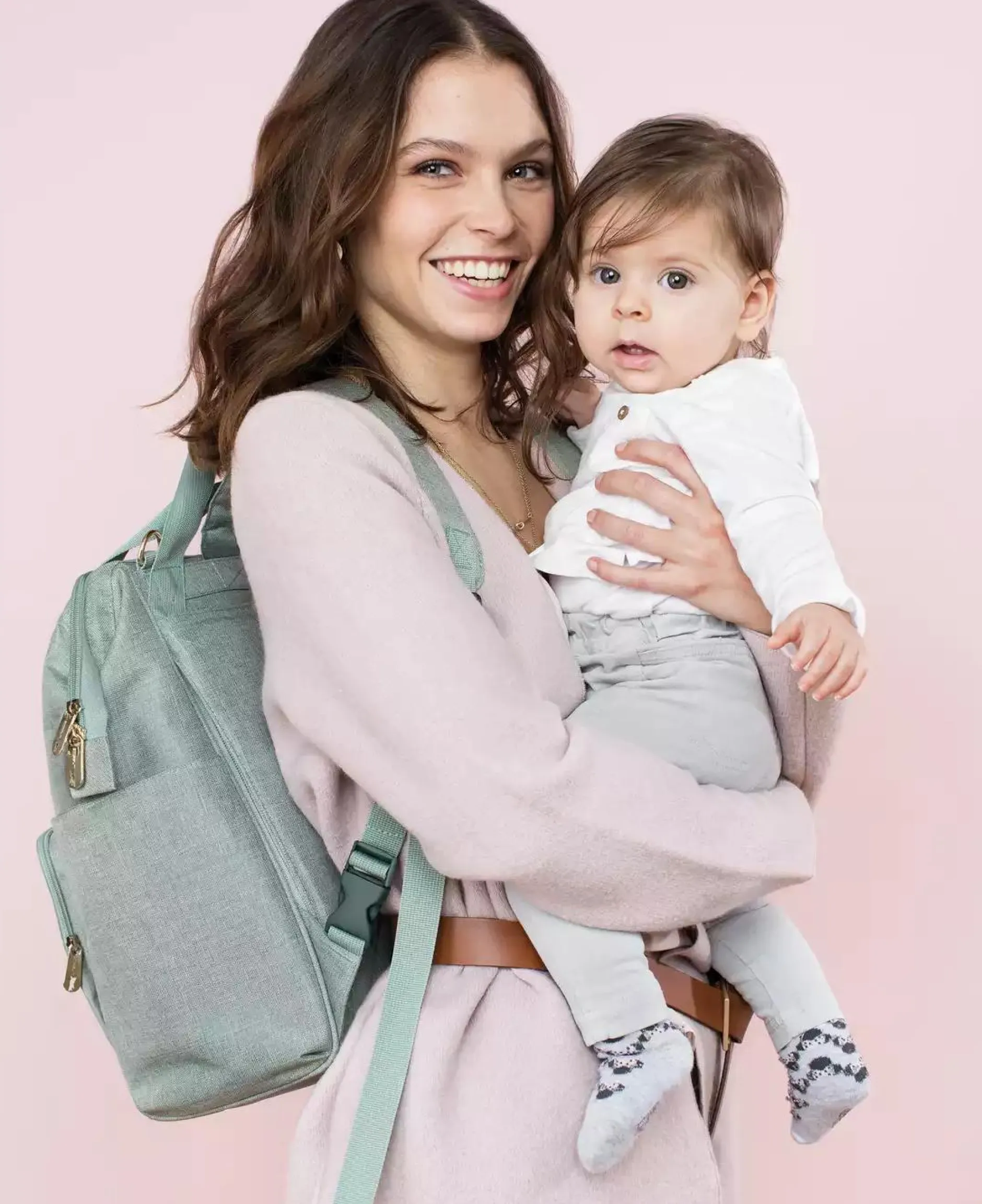 Lu00c4SSIG Wickelrucksack Glam Goldie mint* Wickelrucksäcke