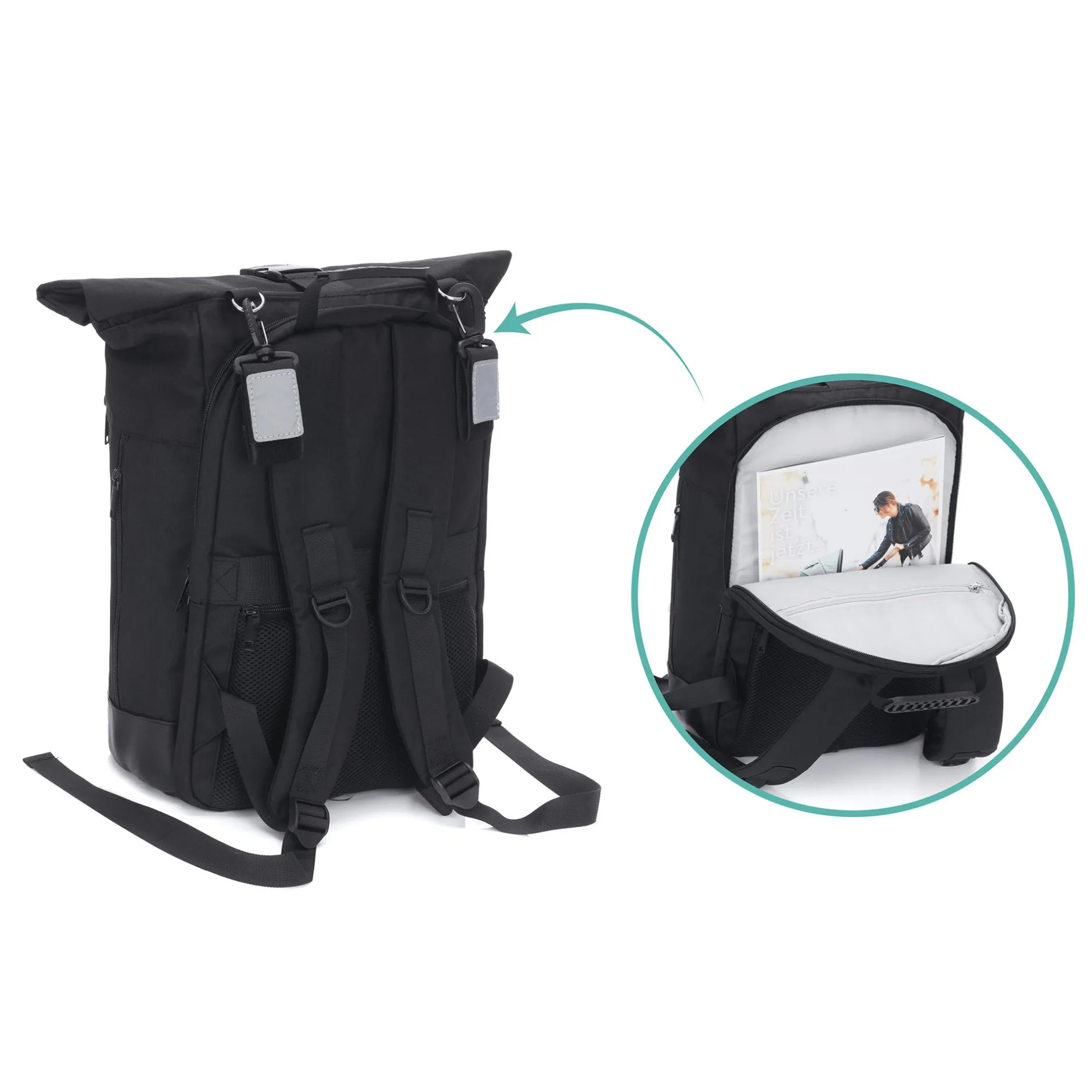 LITTLE ONE Wickelrucksack Rolltop* Wickelrucksäcke