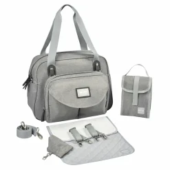 Bu00c8ABA Wickeltasche Geneve II Heather Grey* Wickeltaschen