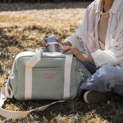 Bu00c8ABA Wickeltasche Paris Sage Green* Wickeltaschen