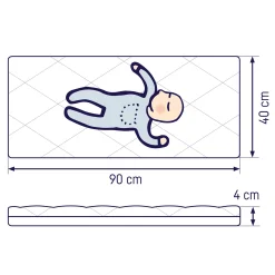 Zu00f6llner Wiegen-Matratze Allegro 40 x 90 cm* Matratzen