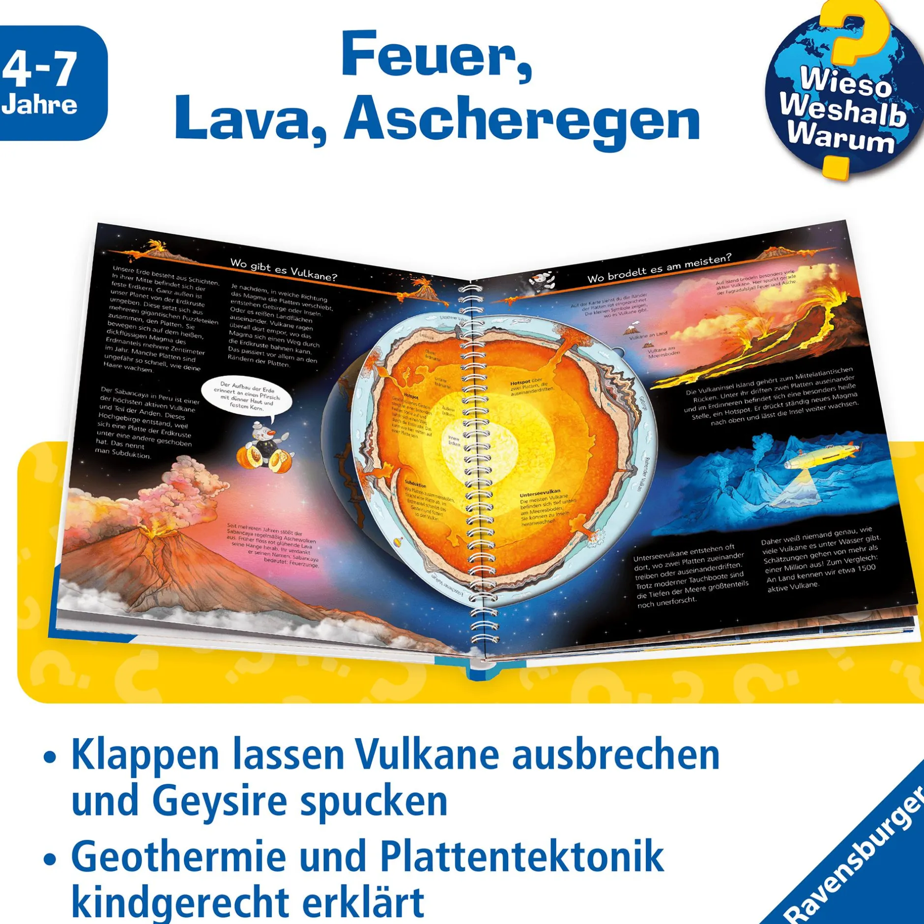 Ravensburger Wieso? Weshalb? Warum? Wir erforschen die Vulkane*Kinder Kinderbücher