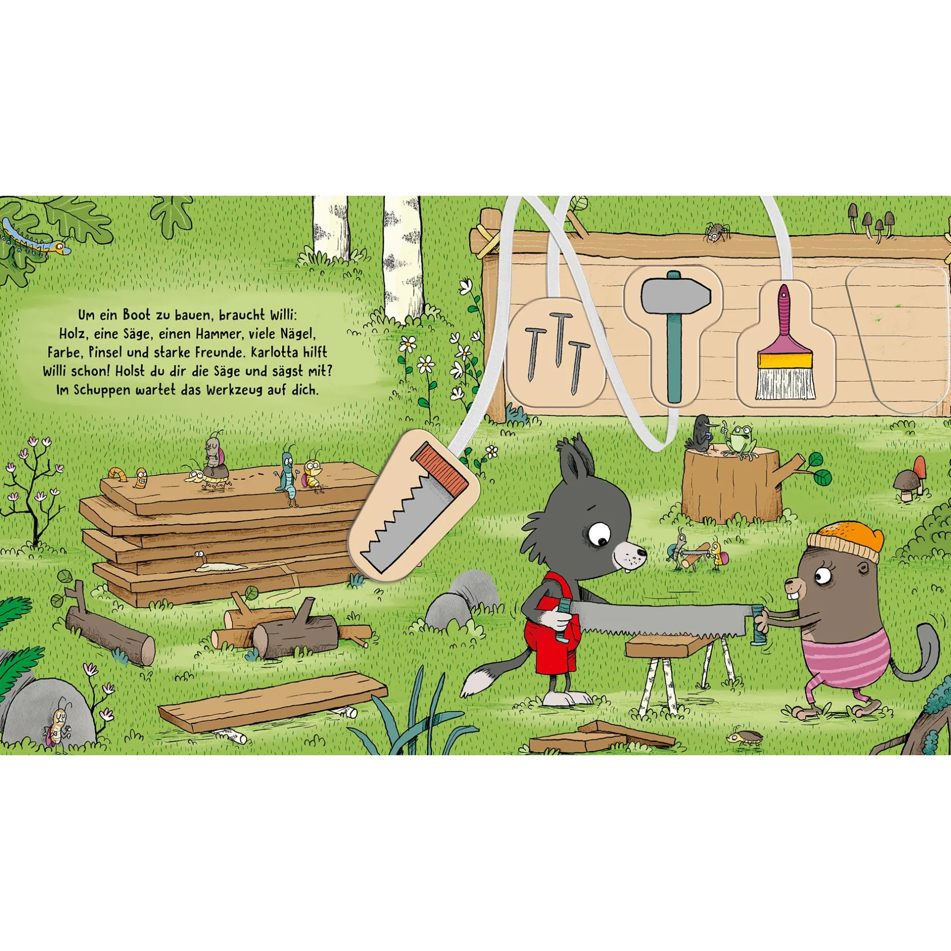 THIENEMANN Willi Wölfchen: Wir bauen ein Boot*Kinder Kinderbücher|Spielzeug Ab 3 Jahren