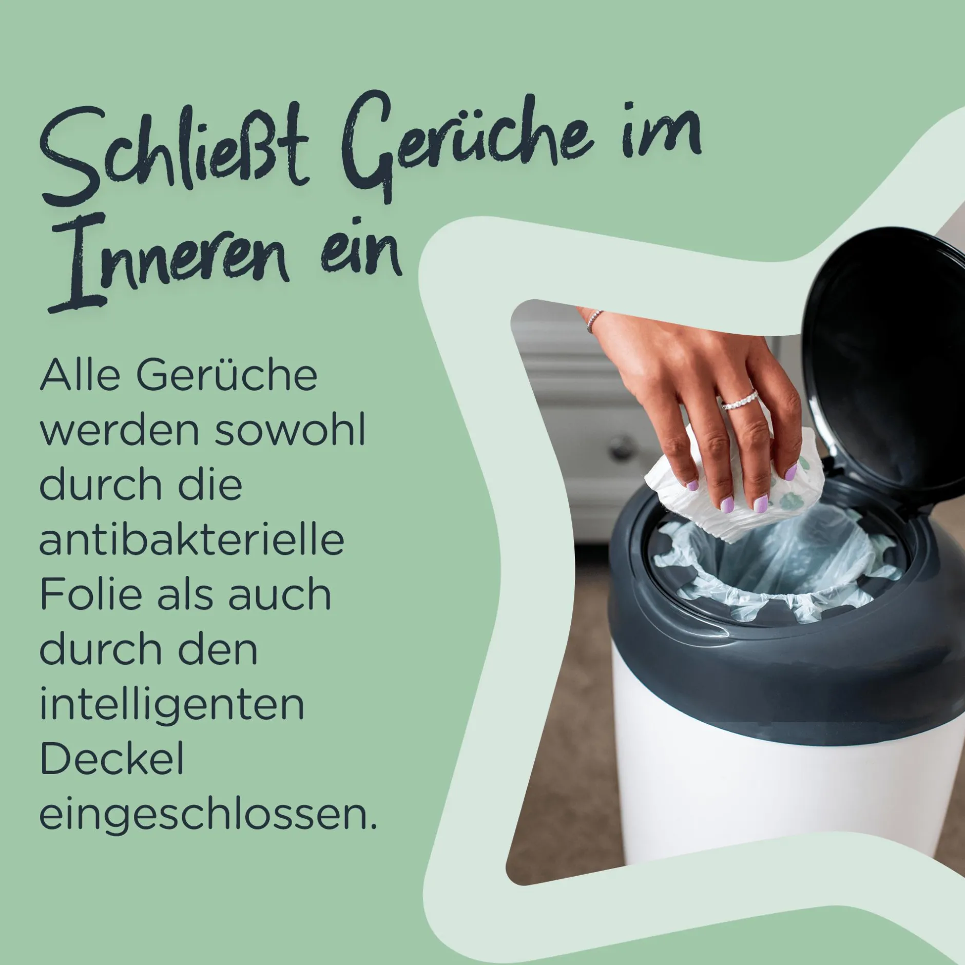 tommee tippee Windeleimer Simplee Sangenic mit 6 Nachfüllkassetten* Windeleimer