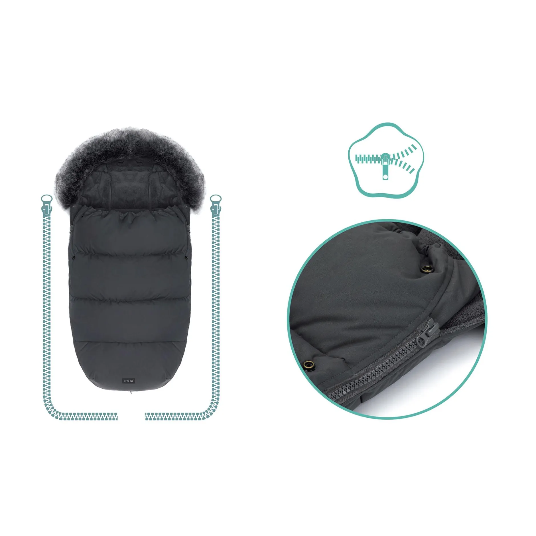 LITTLE ONE Winterfußsack Scandic*Kinder Kinderwagen Zubehör