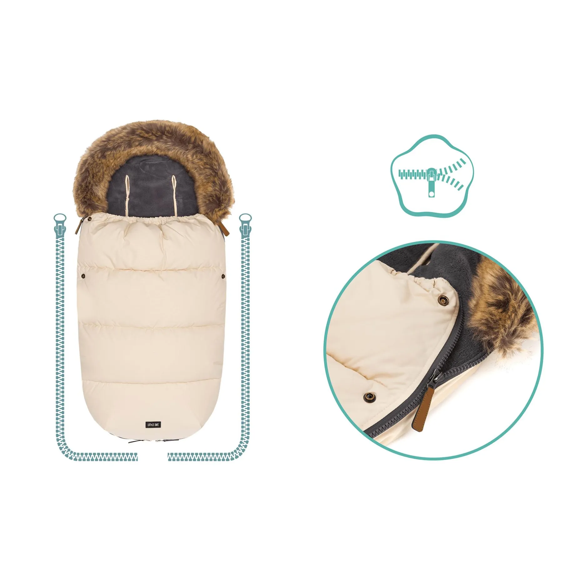 LITTLE ONE Winterfußsack Scandic*Kinder Kinderwagen Zubehör