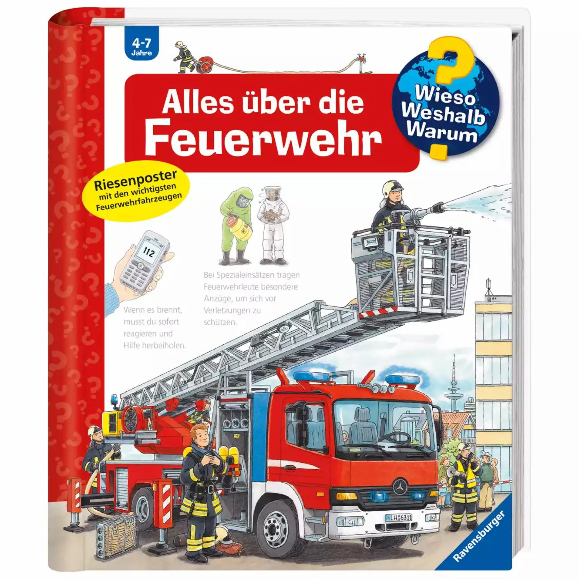 Ravensburger WWW Alles über die Feuerwehr*Kinder Kinderbücher|Spielzeug Ab 4 Jahren