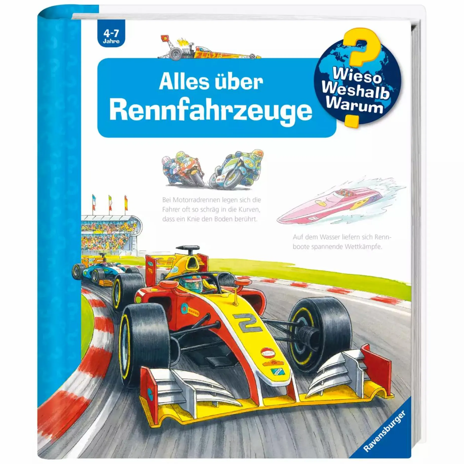 Ravensburger WWW Alles über Rennfahrzeuge*Kinder Kinderbücher|Spielzeug Ab 4 Jahren
