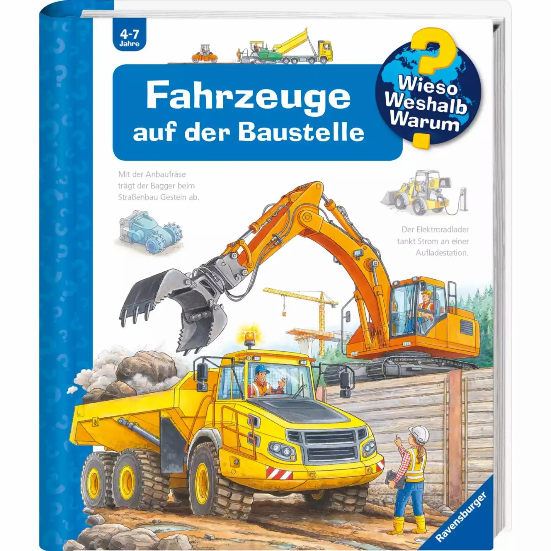 Ravensburger WWW Fahrzeuge auf der Baustelle*Kinder Kinderbücher|Spielzeug Ab 4 Jahren