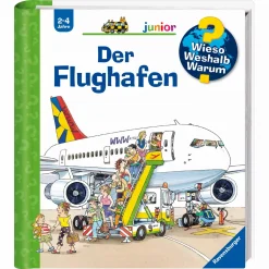 Ravensburger WWW junior Der Flughafen*Kinder Kinderbücher|Spielzeug Ab 2 Jahre