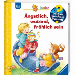 Ravensburger WWW junior: Ängstlich, wütend, fröhlich sein*Kinder Kinderbücher|Spielzeug Ab 2 Jahre
