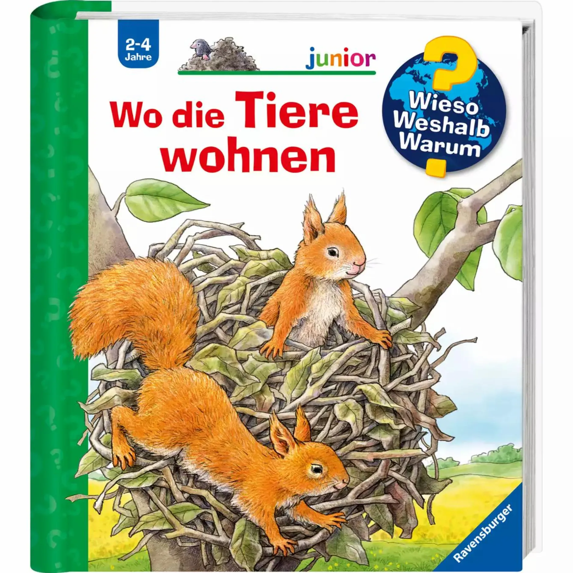 Ravensburger WWW junior: Wo die Tiere wohnen*Kinder Kinderbücher|Spielzeug Ab 2 Jahre
