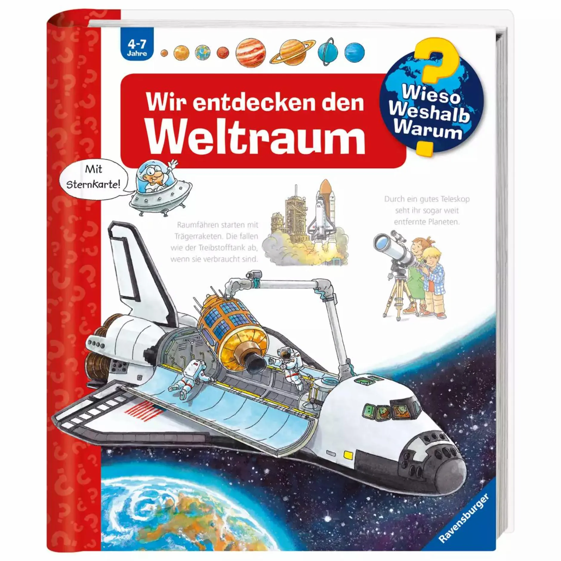 Ravensburger WWW Wir entdecken den Weltraum*Kinder Kinderbücher|Spielzeug Ab 4 Jahren