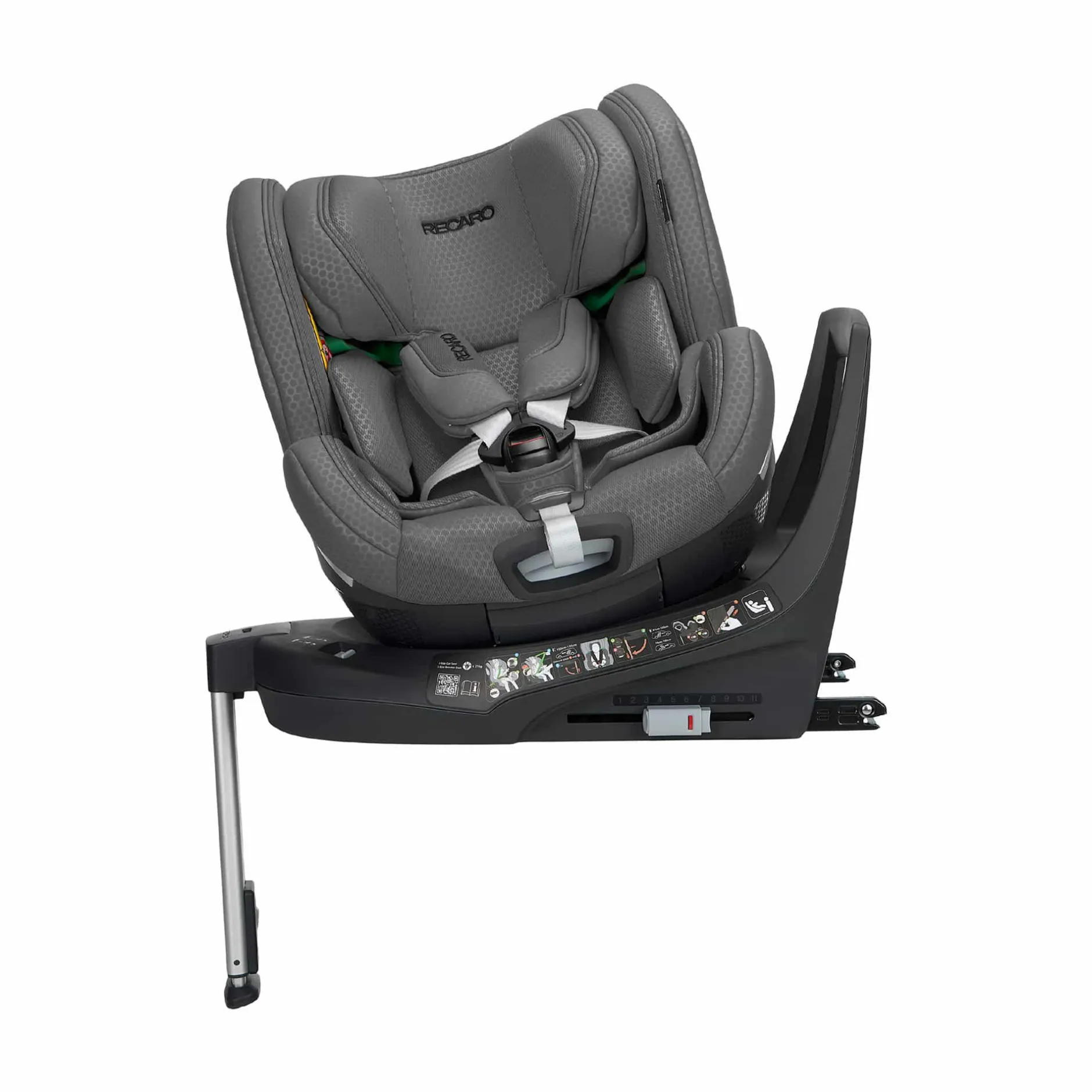 RECARO Xenon 1 KID Gallant Grey*Kinder Kindersitze Isofix|Reboarder 0-18 Kg, Gruppe 0+/1