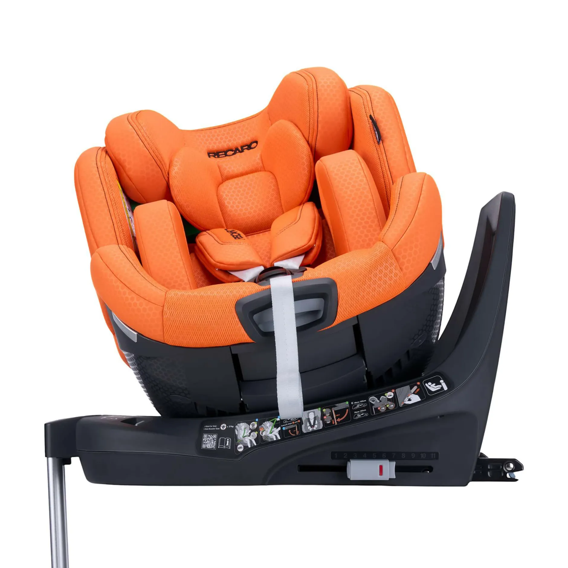 RECARO Xenon 1 Vibrant Orange*Kinder Kindersitze Isofix|Reboarder 0-18 Kg, Gruppe 0+/1