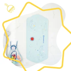 badabulle XXL Badematte mit Thermometer* Badethermometer|Badewannen